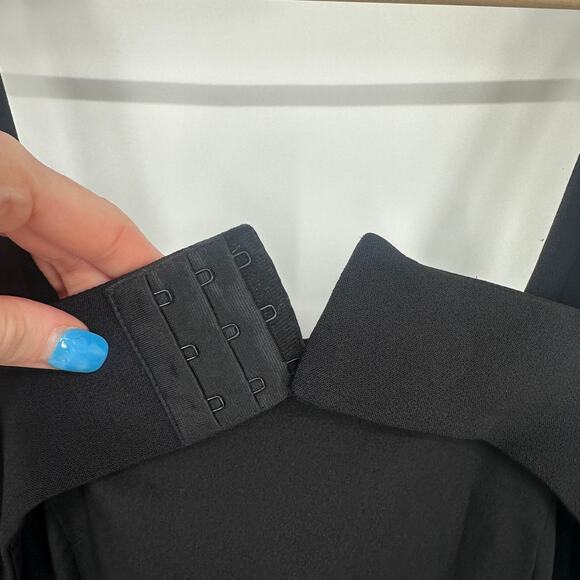 REVOLVE Lovers + Friends Soul Maxi Dress Square Neck Cut-Out Backless Gown Black - Picture 11 of 16